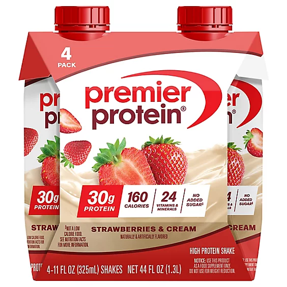 Premier Protein Shakes Strawberry 4 pack 11 oz