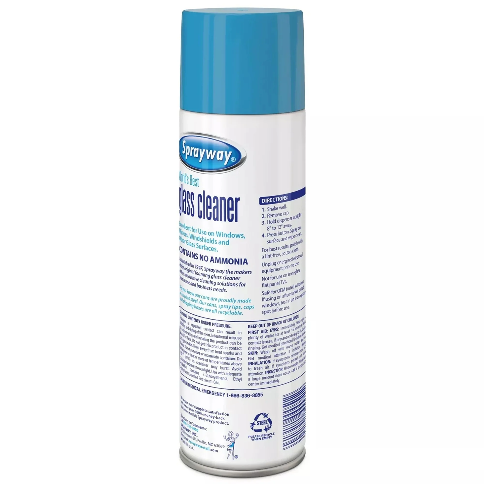 Sprayway Glass Cleaner Aerosol 19 Oz