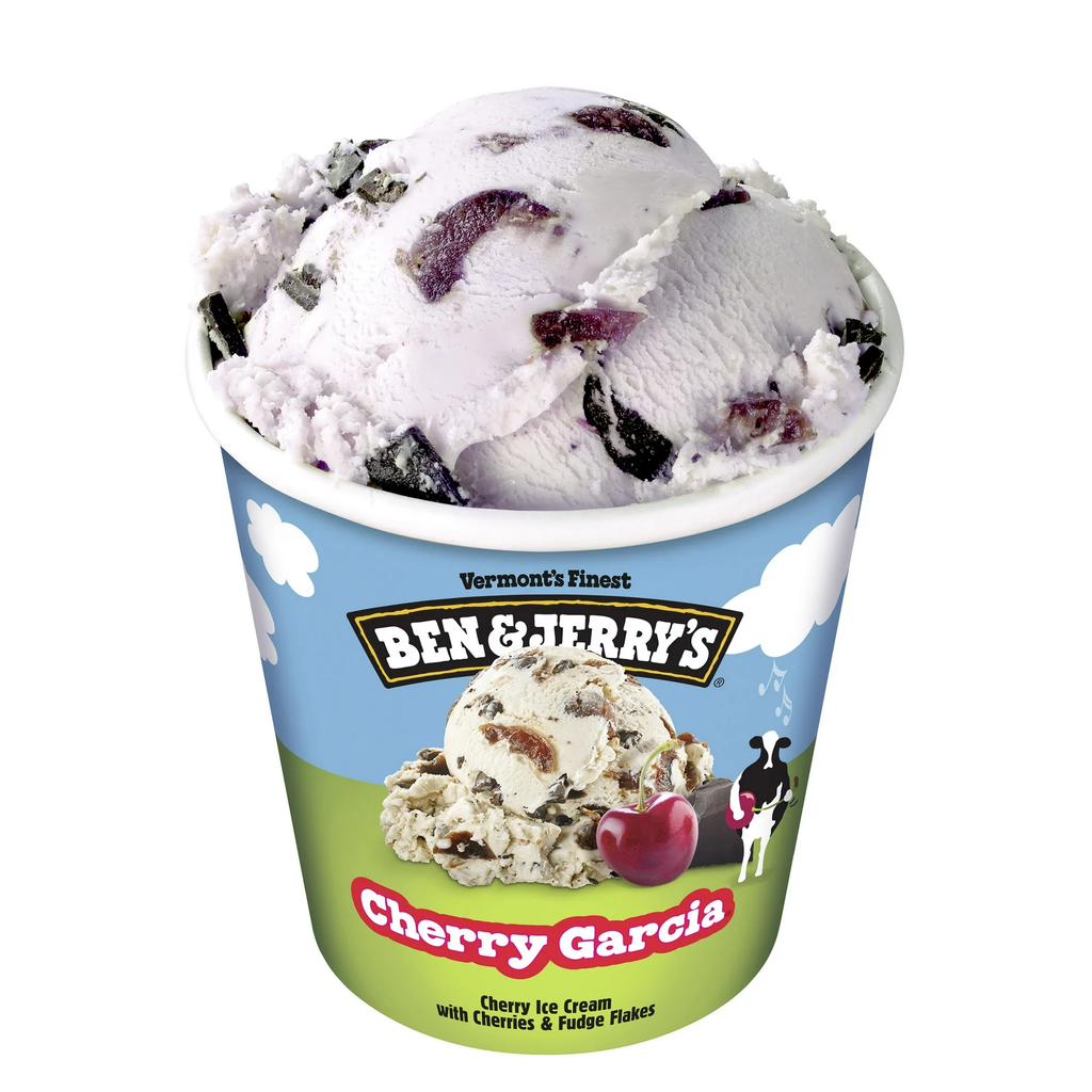 Ben & Jerry's Cherry Fudge Flakes Ice Cream Pint 16 fl oz