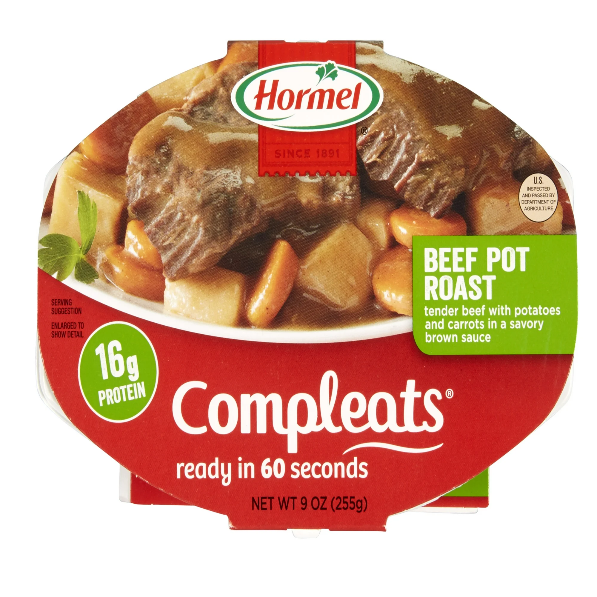 HORMEL COMPLEATS Beef Pot Roast 9 oz Plastic Tray