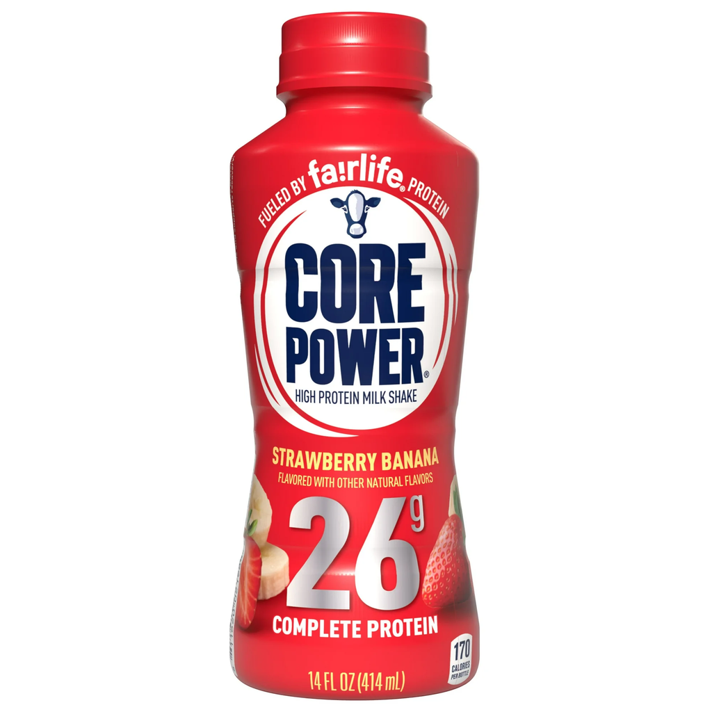Core Power Protein Shake with 26g Protein by fairlife Milk Strawberry Banana 14 fl oz