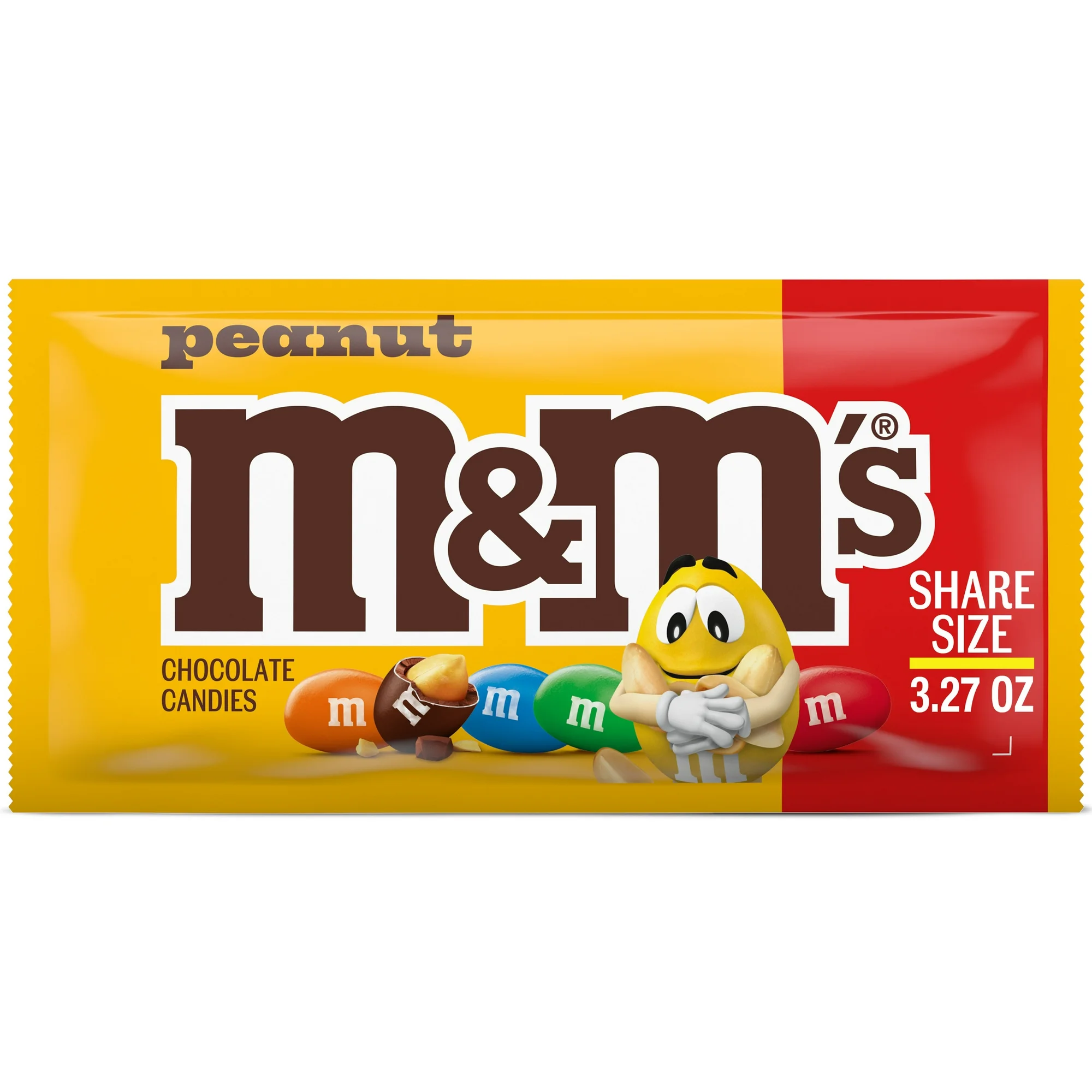M&M's Peanut Chocolate Football Candy Share Size - 3.27 oz Pack