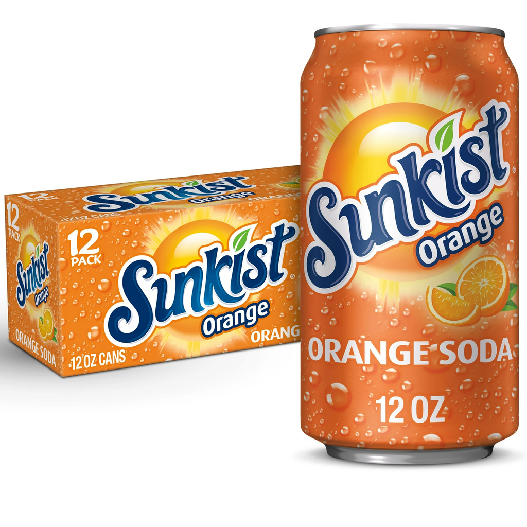 Sunkist Orange Soda 12 oz 12 Pack