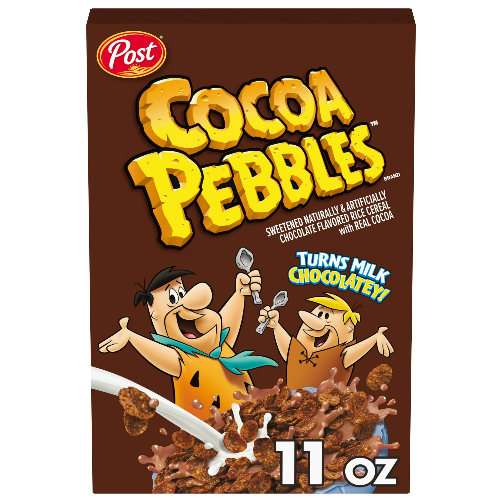 Post Cocoa Pebbles Chocolate Breakfast Cereal Gluten-Free 11 oz