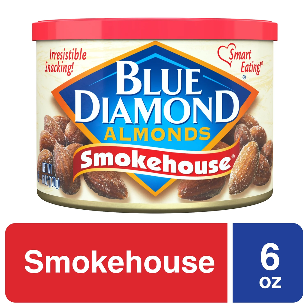 Blue Diamond Almonds Classic Smokehouse 6 oz can