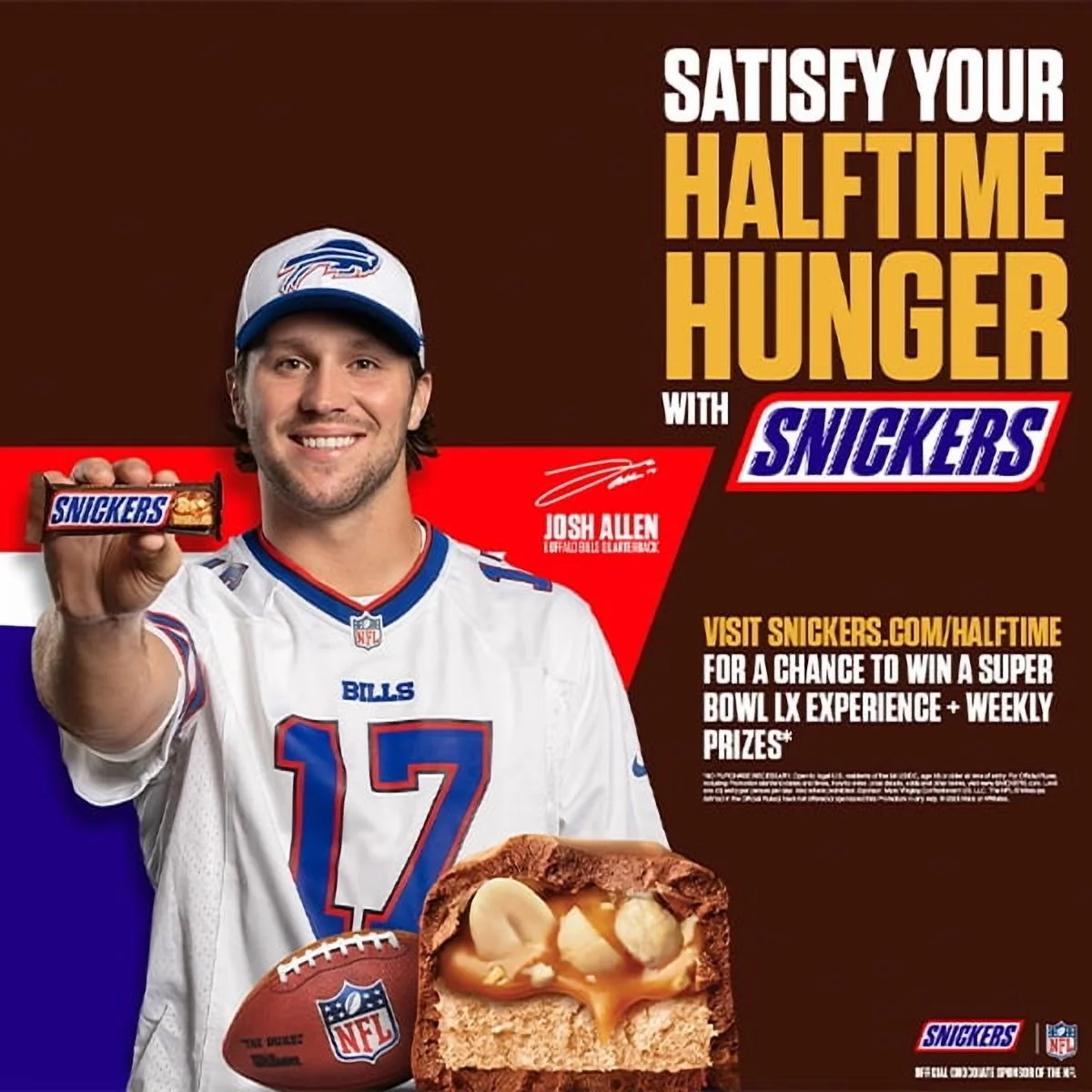 Snickers NFL Football Milk Chocolate Candy Bars Share Size - 3.29 oz