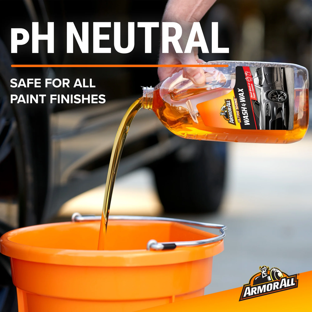 Armor All Ultra Shine Car Wash and Wax for Car Detailing 64 fl oz Bottle