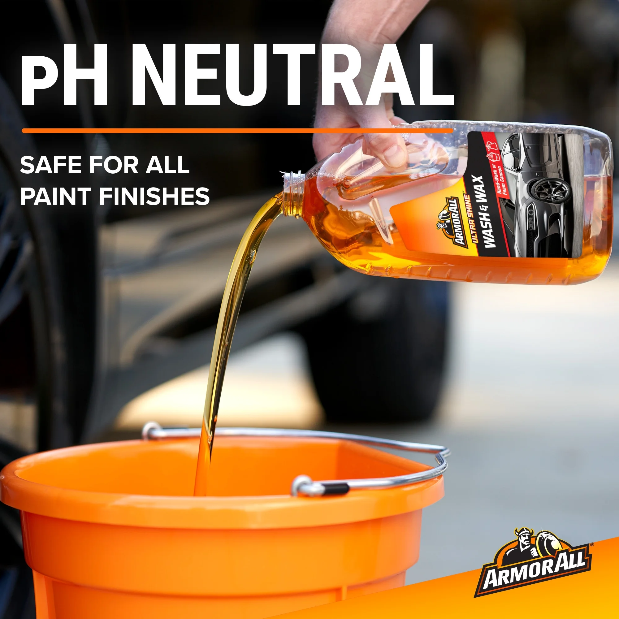 Armor All Ultra Shine Car Wash and Wax for Car Detailing 64 fl oz Bottle