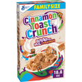 Cinnamon Toast Crunch Breakfast Cereal Crispy Cinnamon Cereal Family Size 18.8 oz