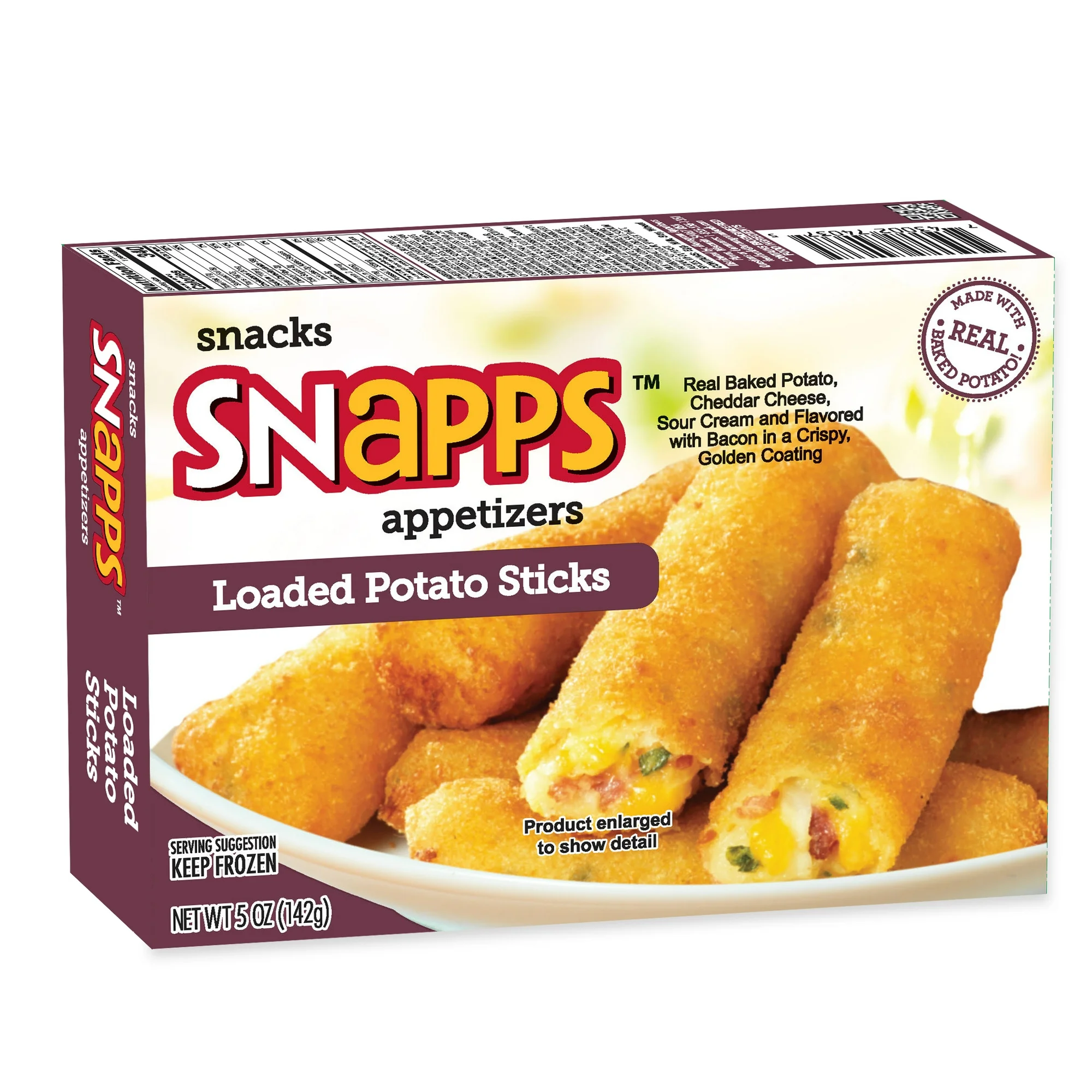 Frozen Loaded Potato Sticks 5 oz Box