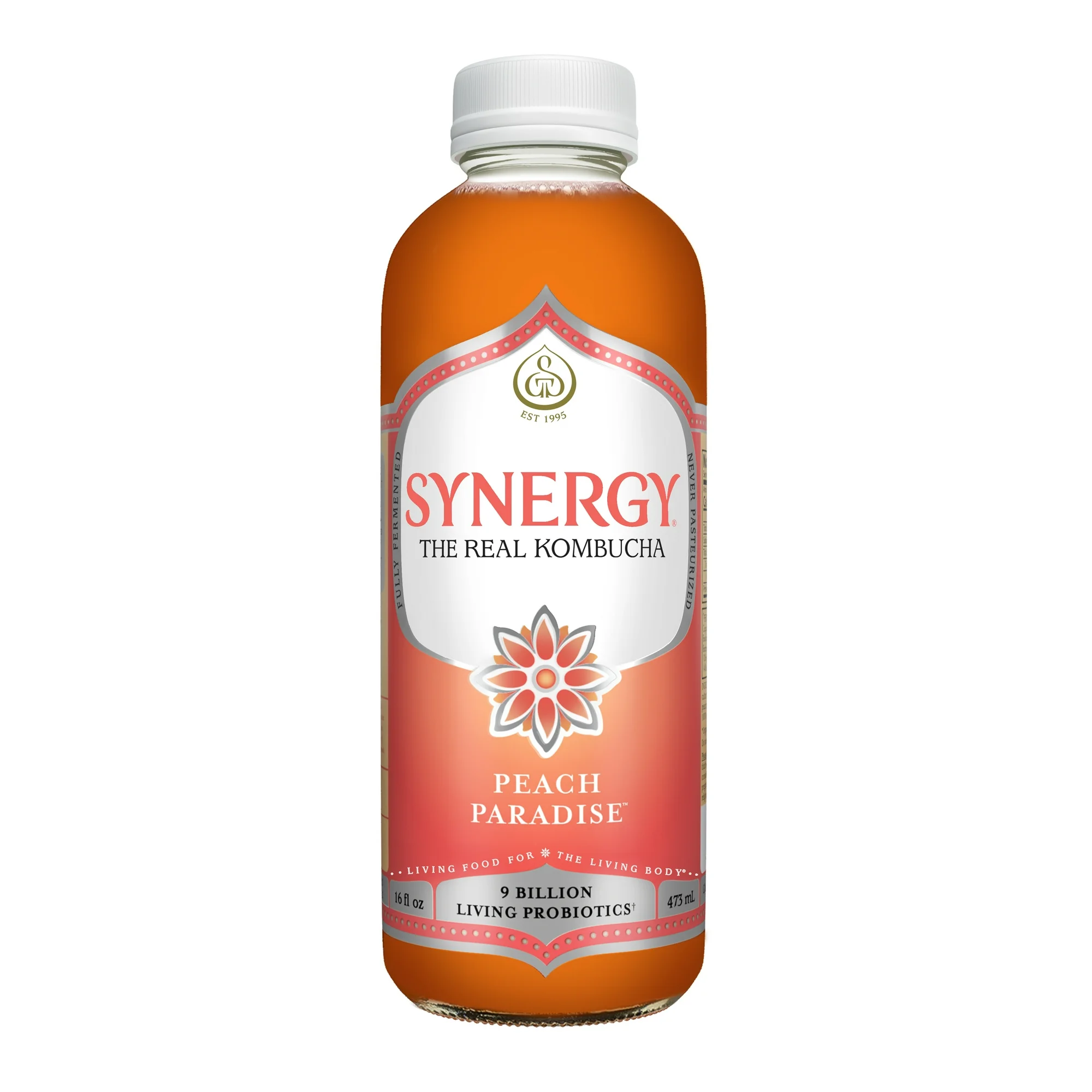 Synergy The Real Kombucha Peach Paradise 16 fl oz