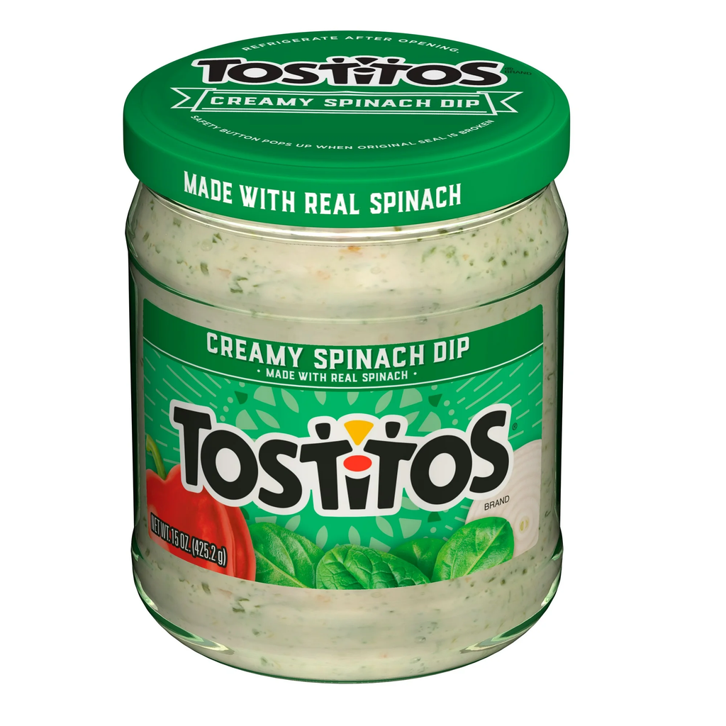Tostitos Creamy Spinach Dip 15 oz Jar Ready-to-Serve
