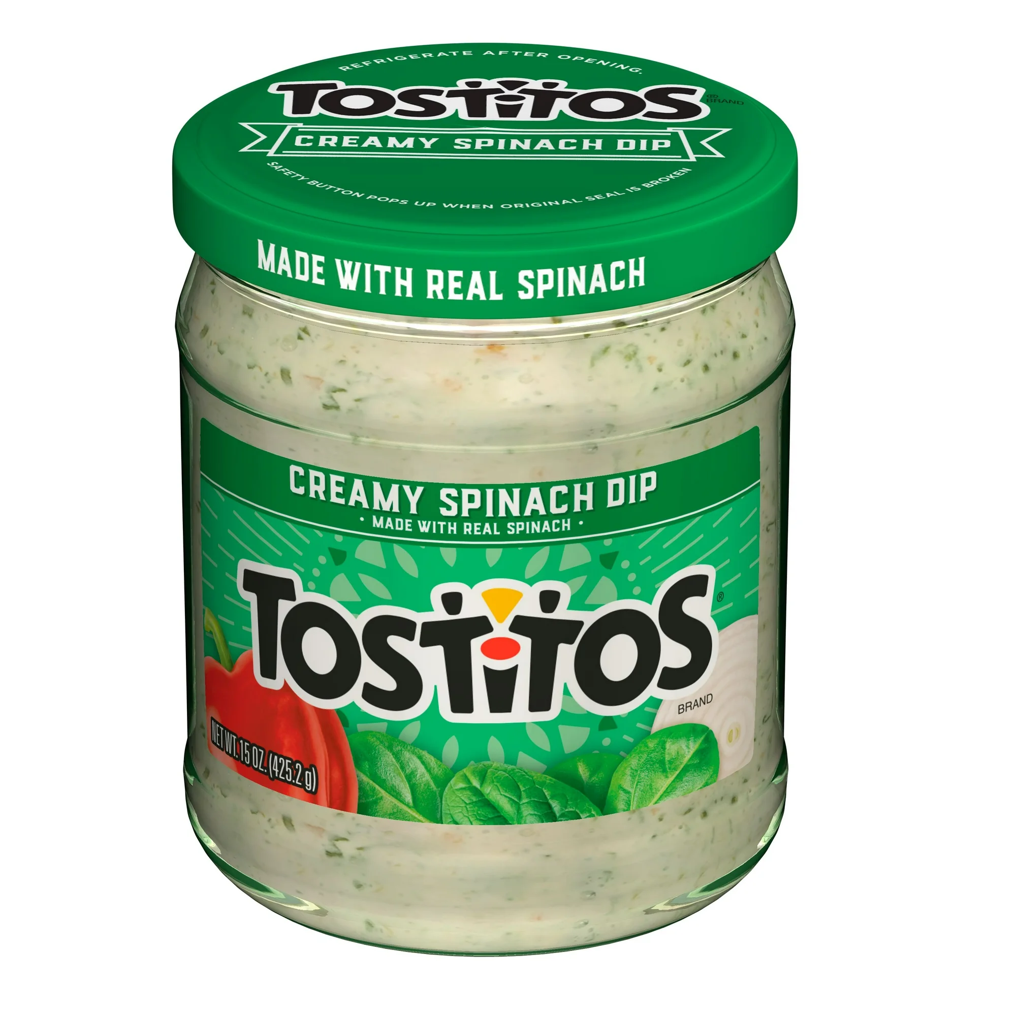 Tostitos Creamy Spinach Dip 15 oz Jar Ready-to-Serve