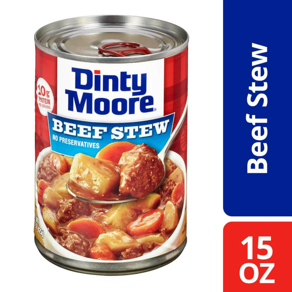 DINTY MOORE Beef Stew with Potatoes and Carrots Packaged Meals 15 oz Steel Can