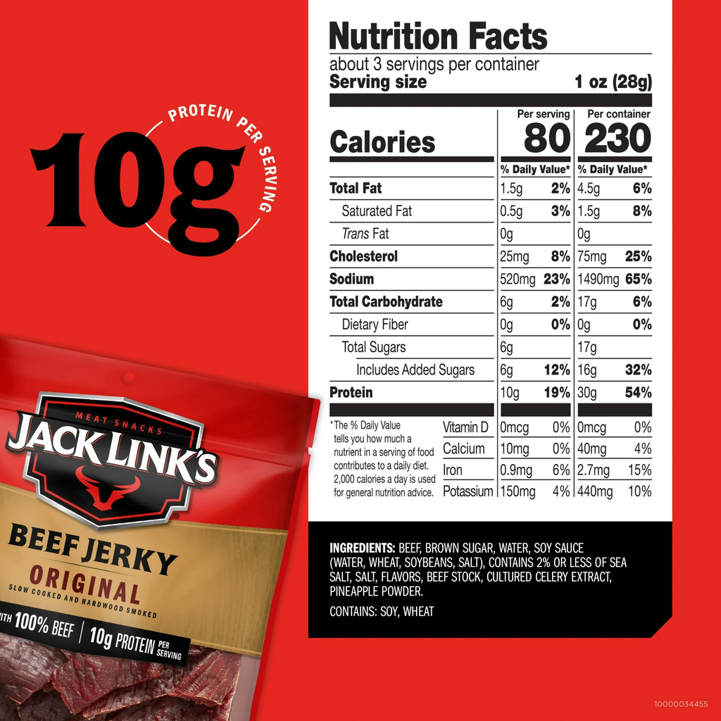 Jack Link’s Beef Jerky Original 2.85 oz