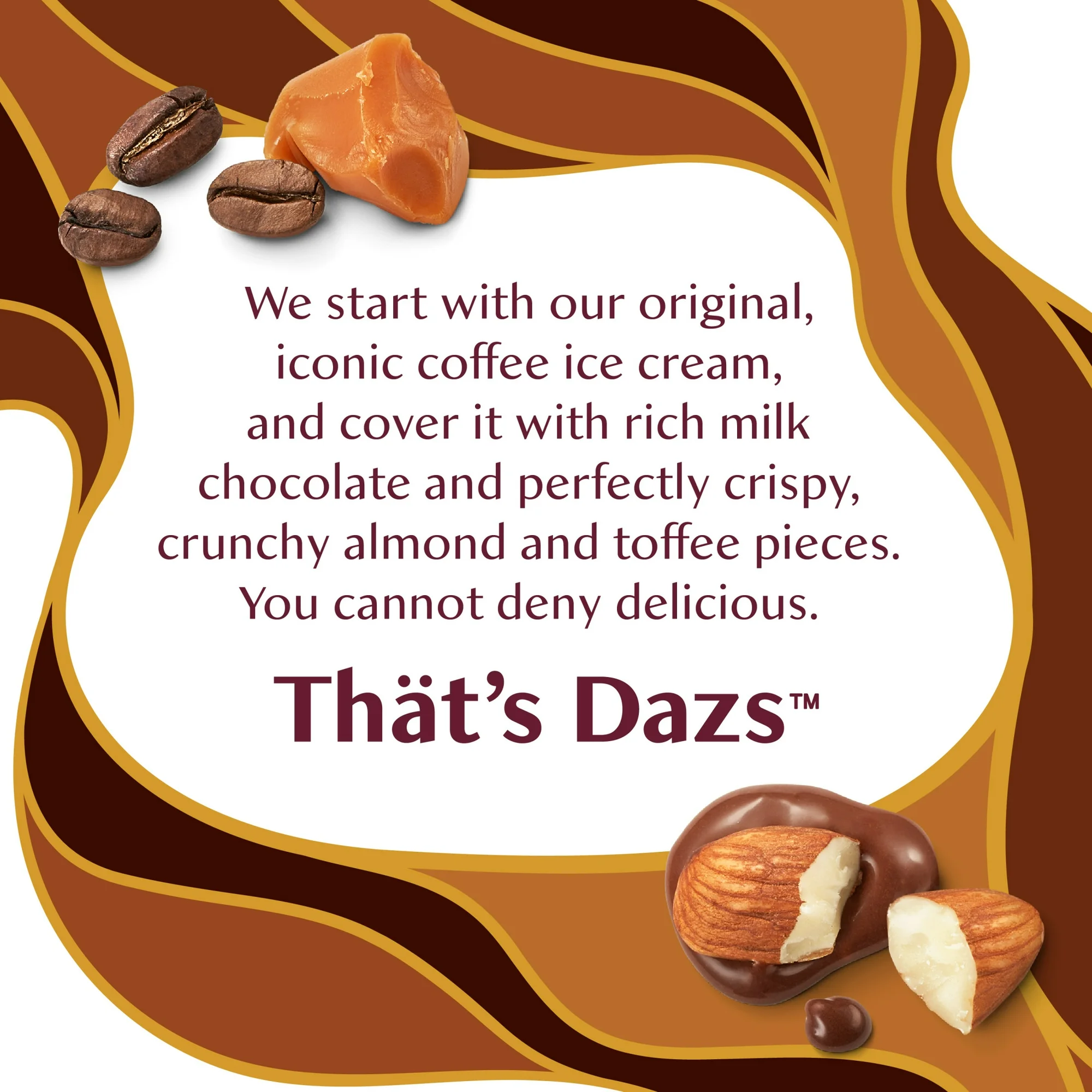 Haagen Dazs Coffee Almond Toffee Crunch Ice Cream Snack Bars Gluten Free 3 Count