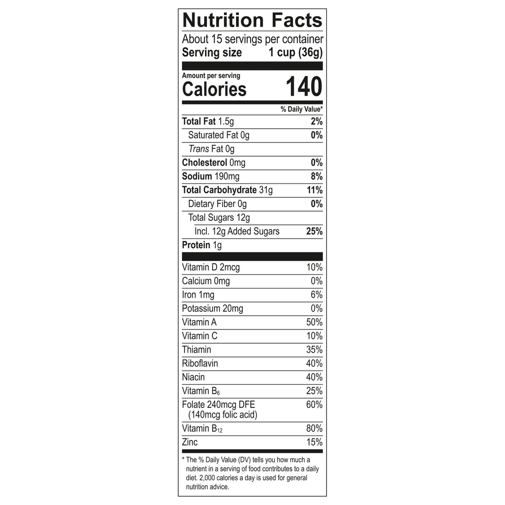 Post Fruity PEBBLES Breakfast Cereal Gluten Free Family Size Box 19.5 oz