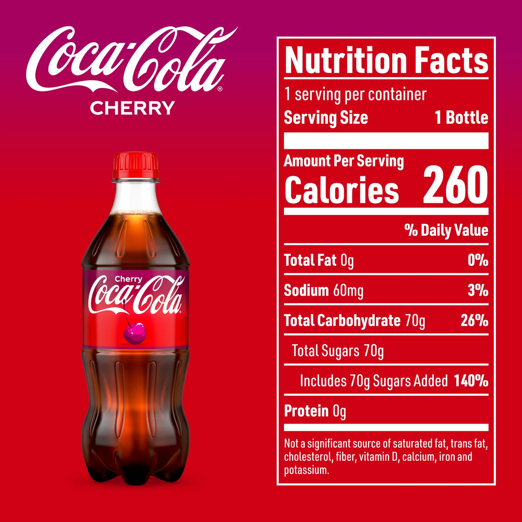 Coke Cherry 20 oz