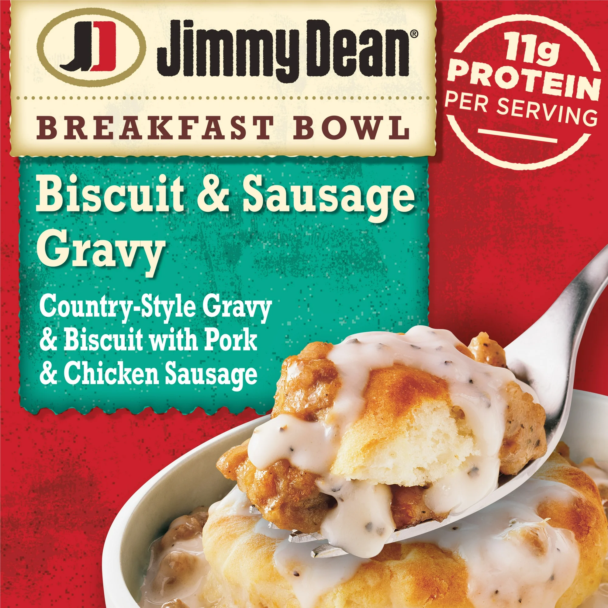 Jimmy Dean Biscuit & Sausage Gravy Breakfast Bowl 9 oz (Frozen)