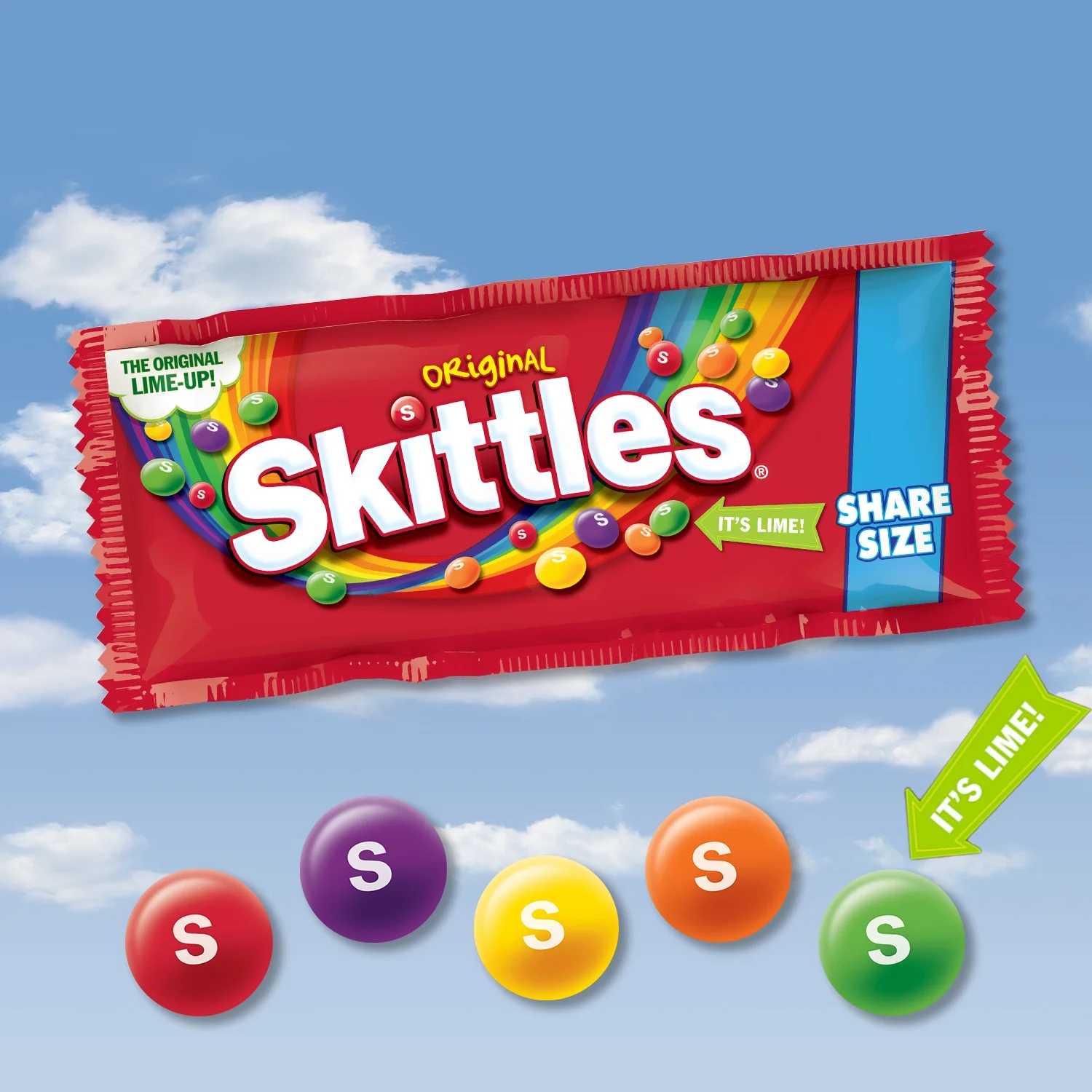Skittles Original Chewy Candy Share Size 4 oz Bag