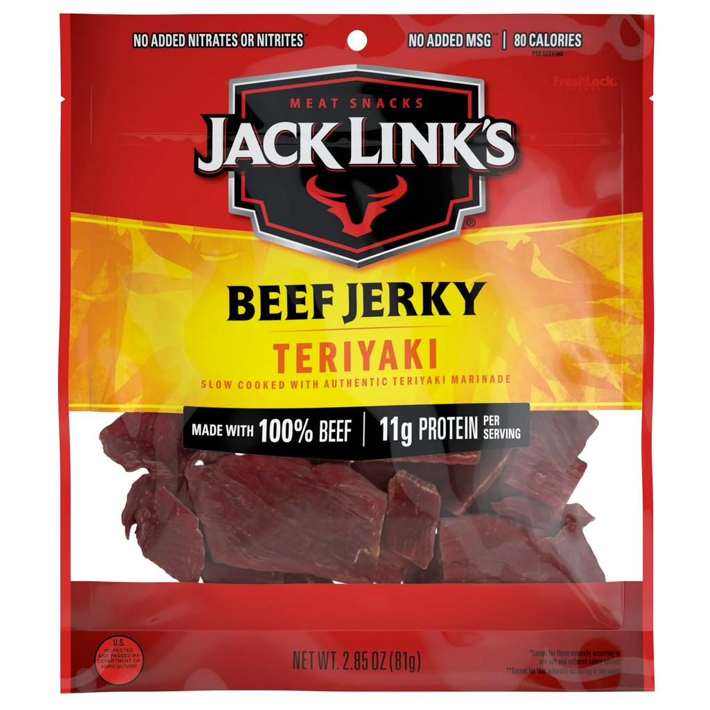 Jack Link’s Beef Jerky Teriyaki 2.85 oz Bag