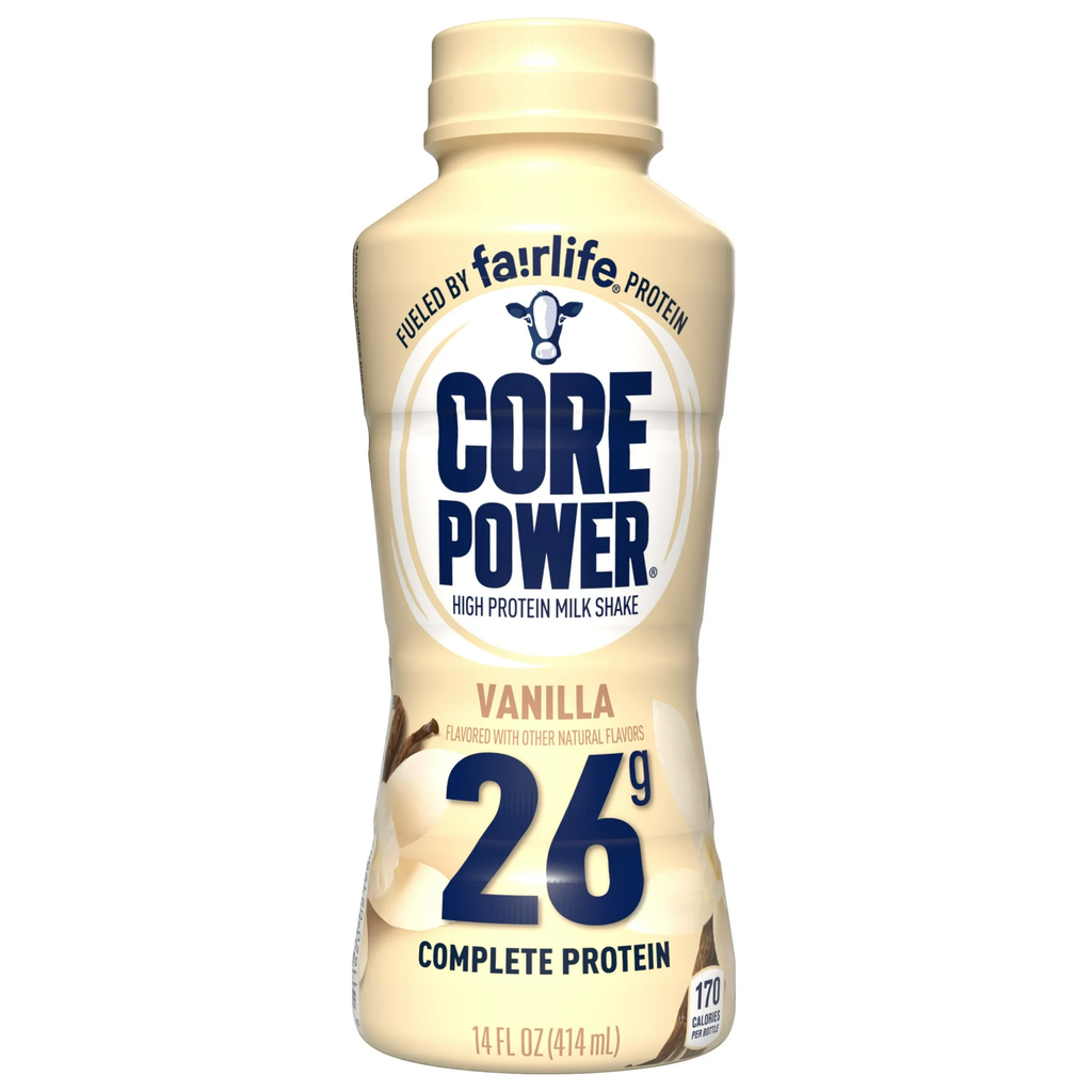 Core Power Protein Shake with 26g Protein by fairlife Milk Vanilla, 14 fl oz