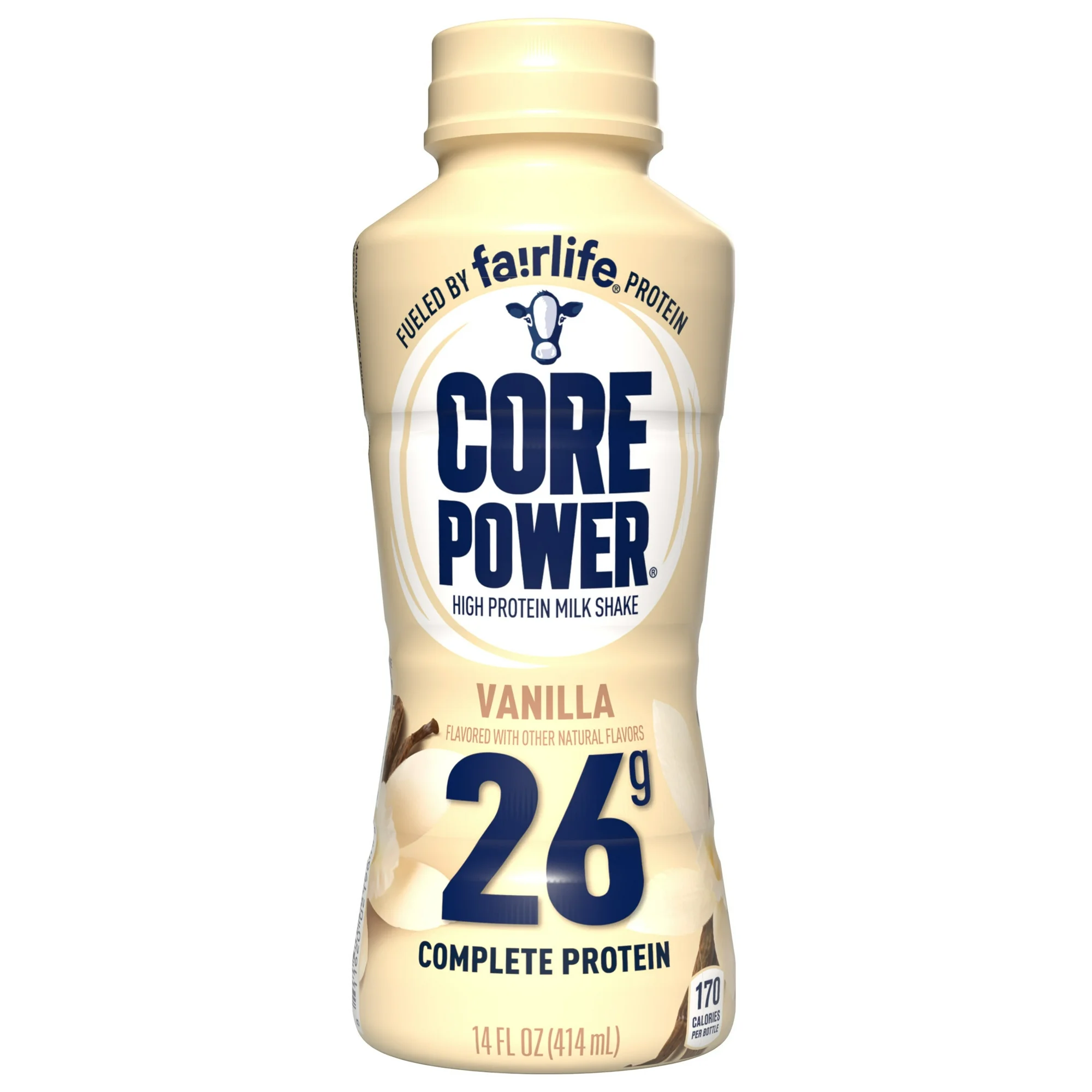 Core Power Protein Shake with 26g Protein by fairlife Milk Vanilla, 14 fl oz