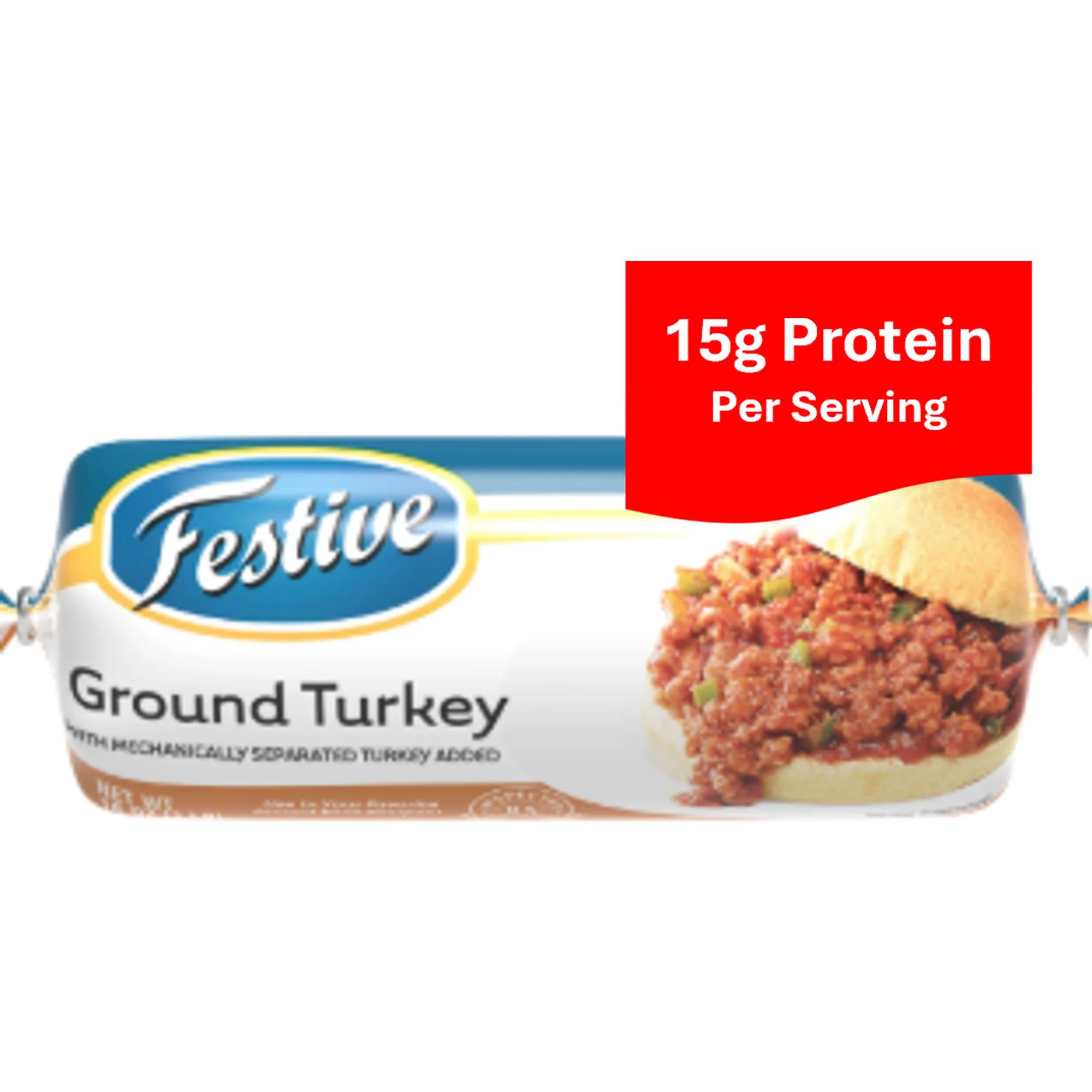 Ground Turkey Frozen 1 lb Roll