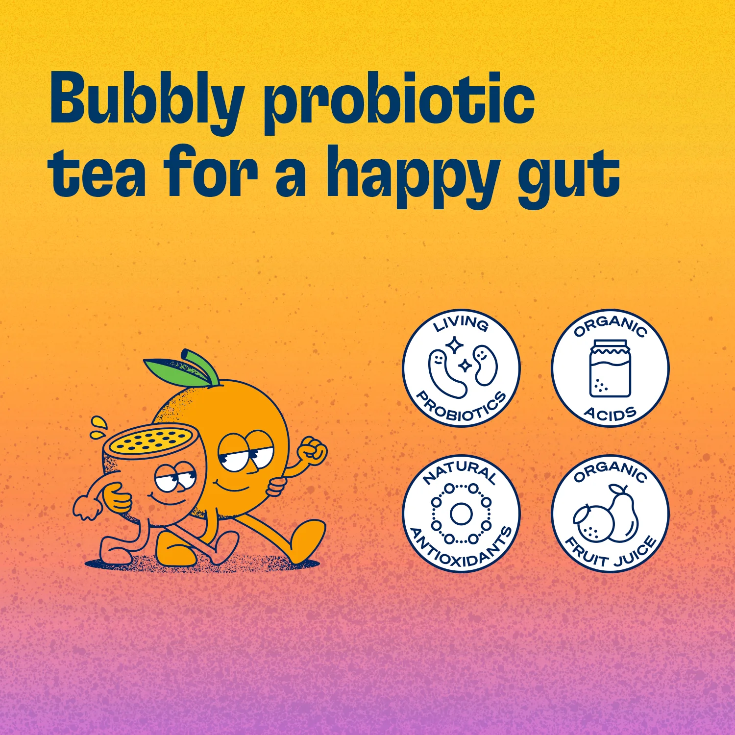 Health-Ade Passion Fruit-Tangerine Kombucha Tea 16 fl oz