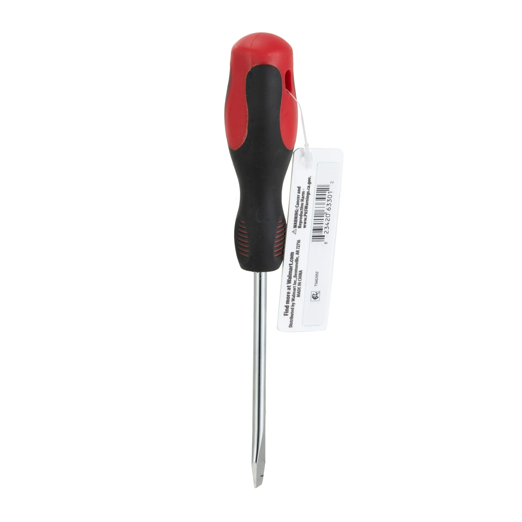 1/4 x 4 inch Slotted Screwdriver with Comfort Grip Handle