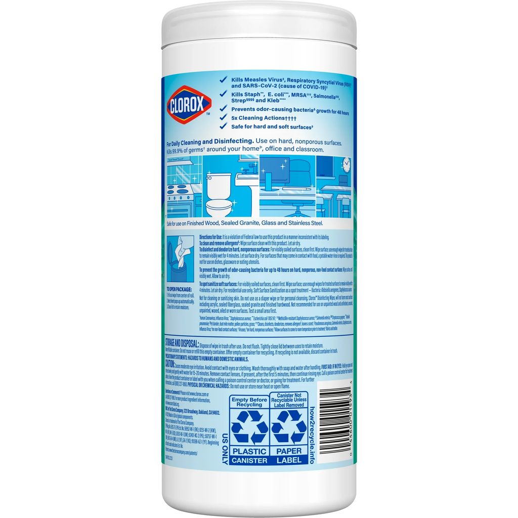 Clorox Bleach-Free Disinfecting Cleaner Wipes Fresh Scent 35 Count