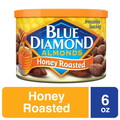 Blue Diamond Almonds Honey Roasted 6 oz can