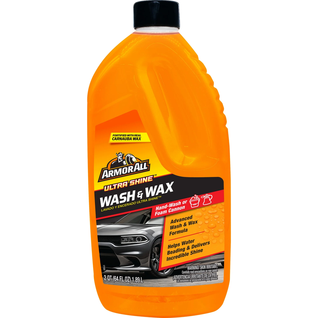 Armor All Ultra Shine Car Wash and Wax for Car Detailing 64 fl oz Bottle
