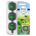 Febreze Car Air Freshener Odor-Fighting Car Vent Clip Gain Original 3 Count