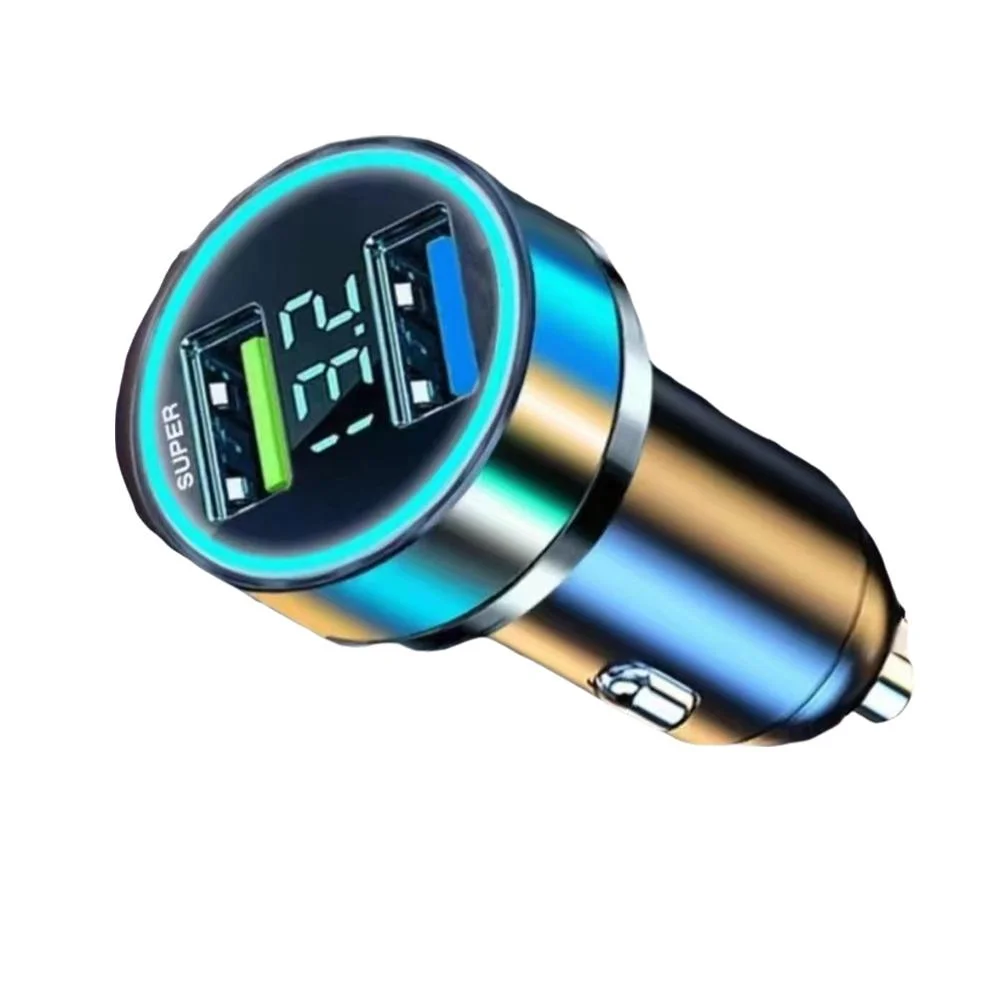 Digital Display Super Fast Charging Car Charger 2USB