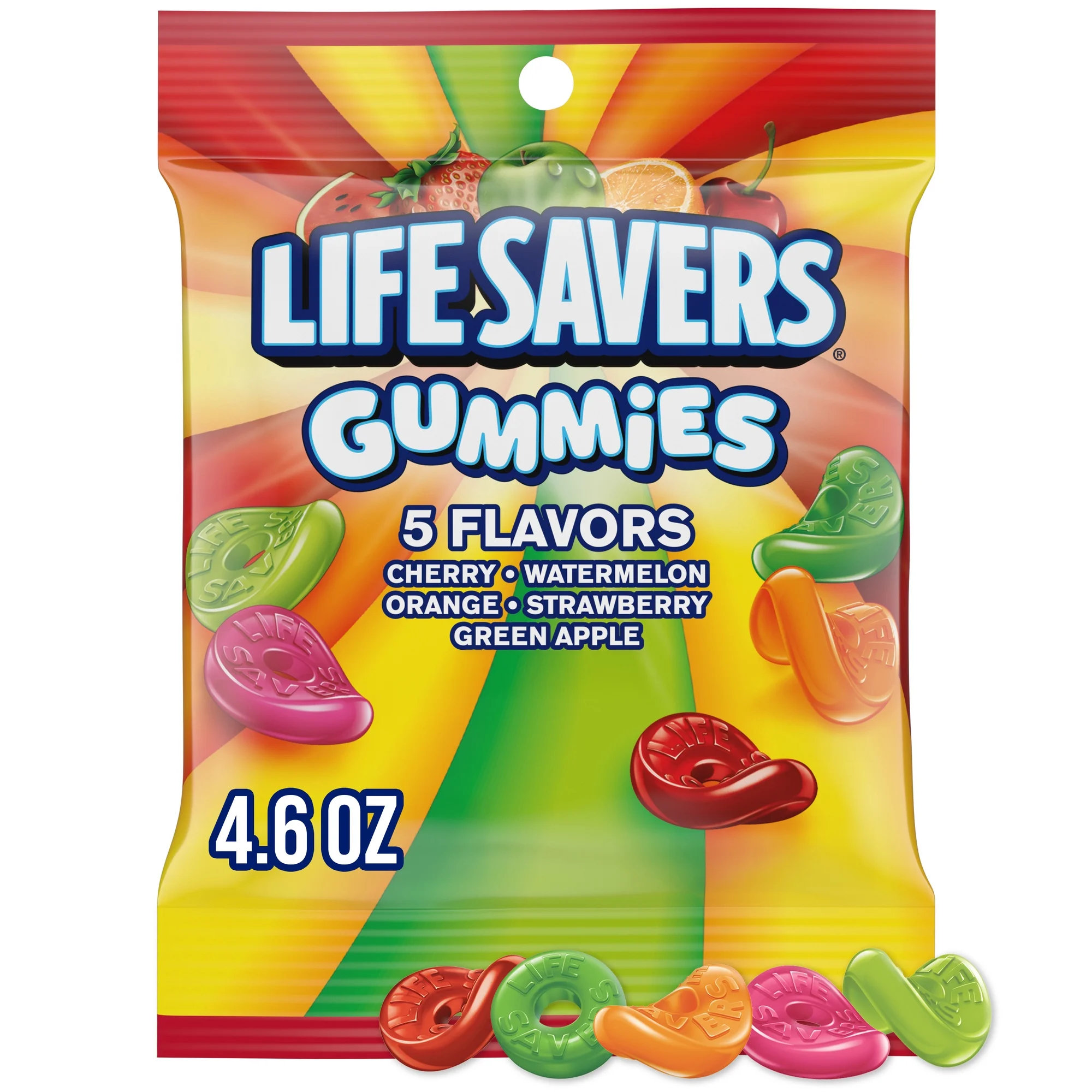 Life Savers Gummies 5 Flavors Gummy Candy 4.6 oz Bag