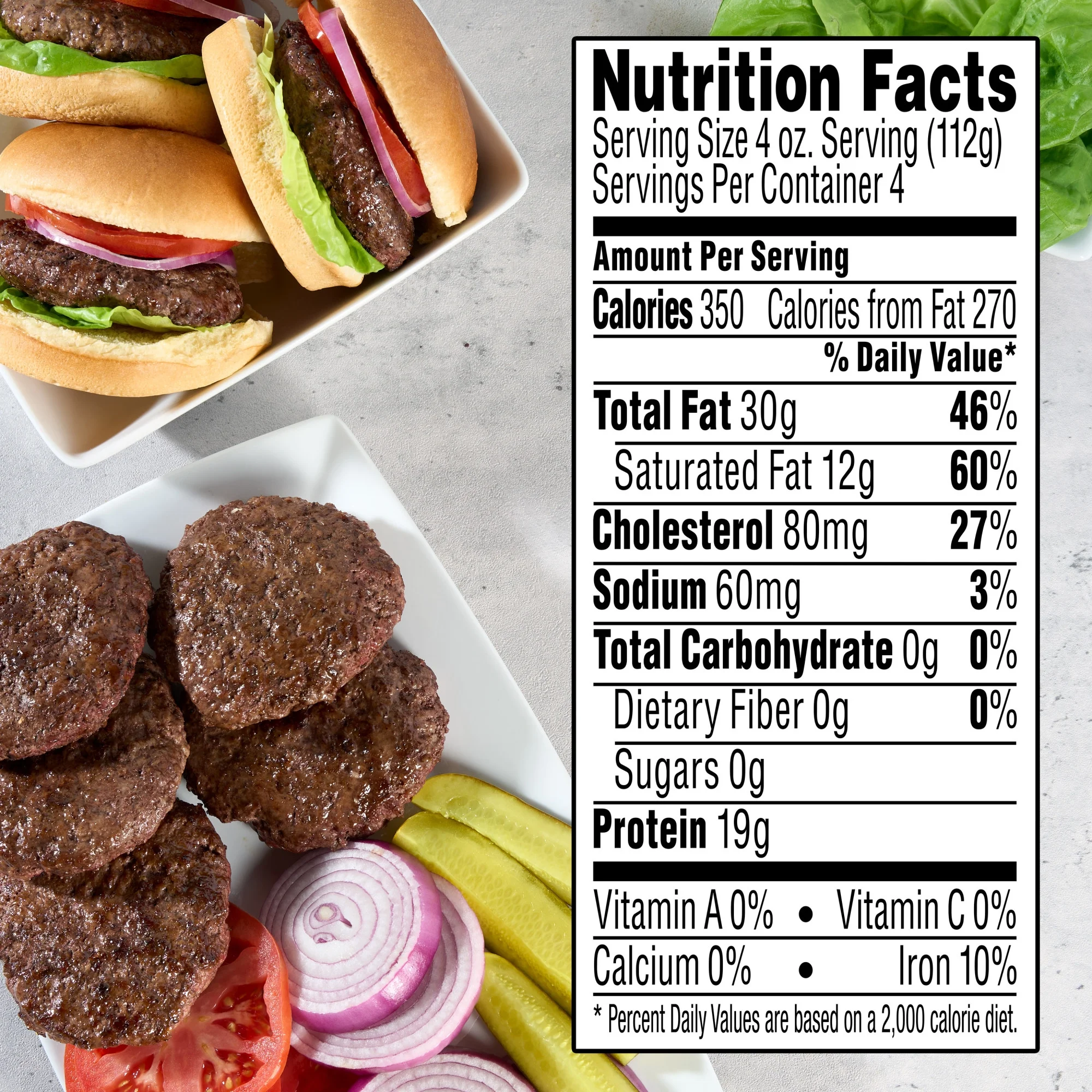 73% Lean / 27% Fat Ground Beef, 1 lb Roll, Frozen