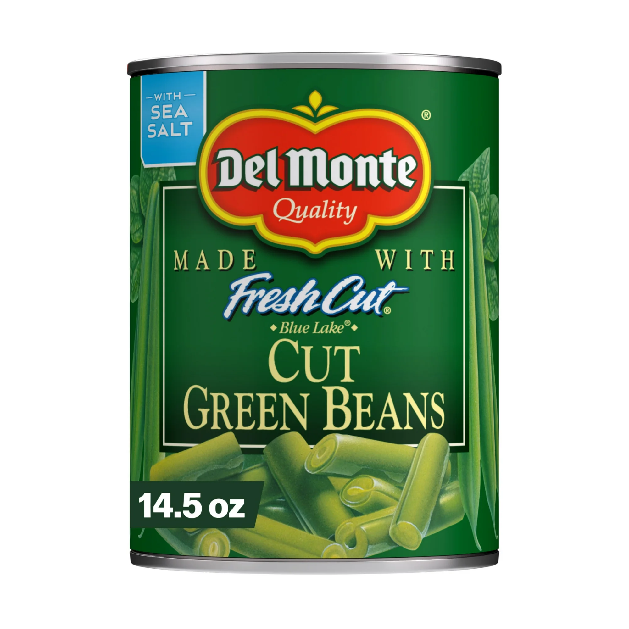 Del Monte Cut Green Beans Canned Vegetables 14.5 oz Can