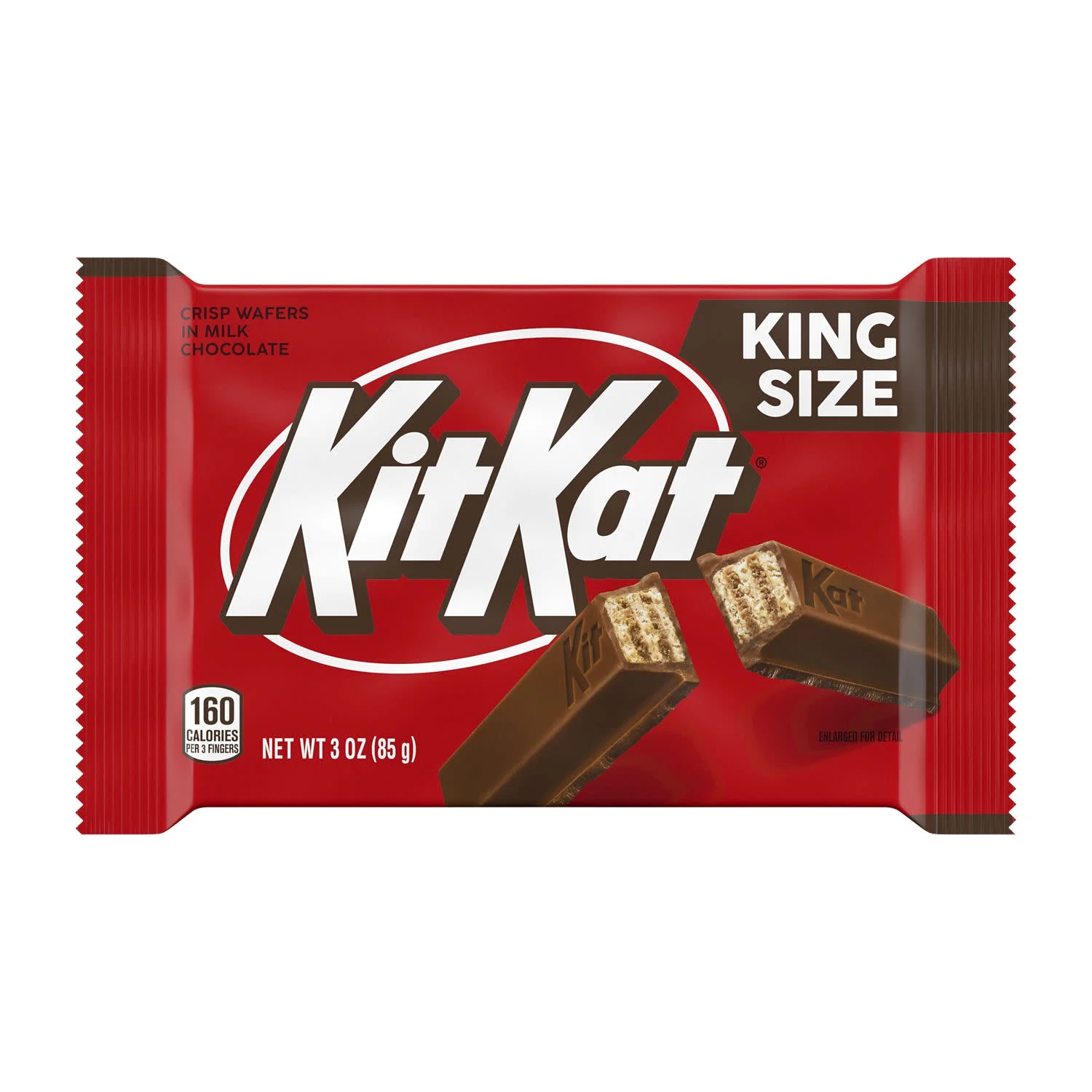 Kit Kat Milk Chocolate Wafer King Size Candy Bar 3 oz