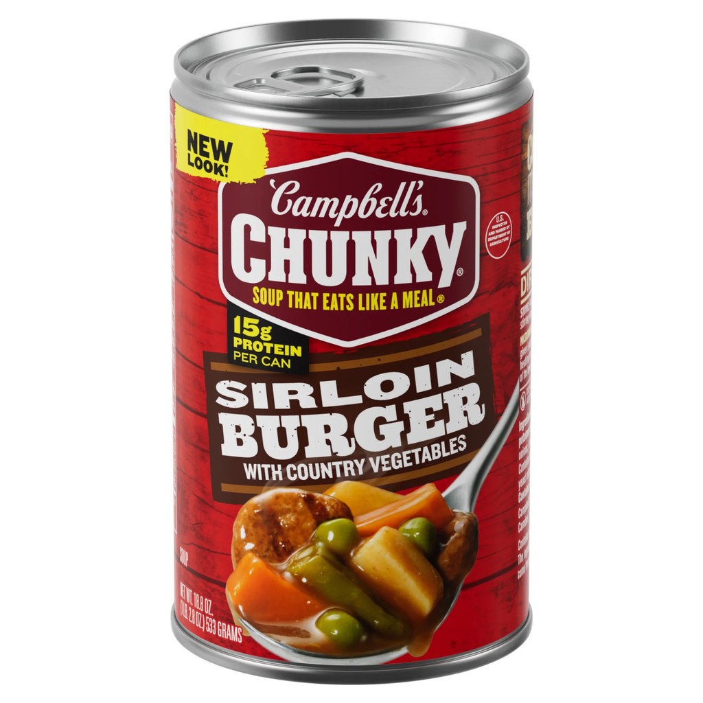 Campbell’s Chunky Sirloin Burger Vegetables Beef Soup 18.8 oz Can