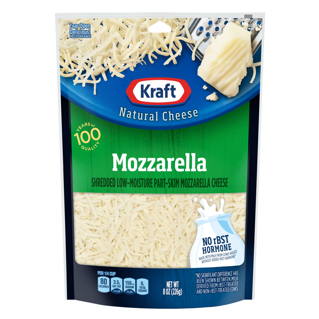 Kraft Shredded Mozzarella Cheese 8 oz Bag (Refrigerated)