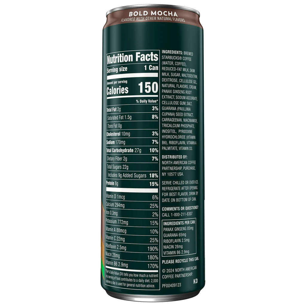 Starbucks Tripleshot Energy Coffee Beverage Bold Mocha 11 oz