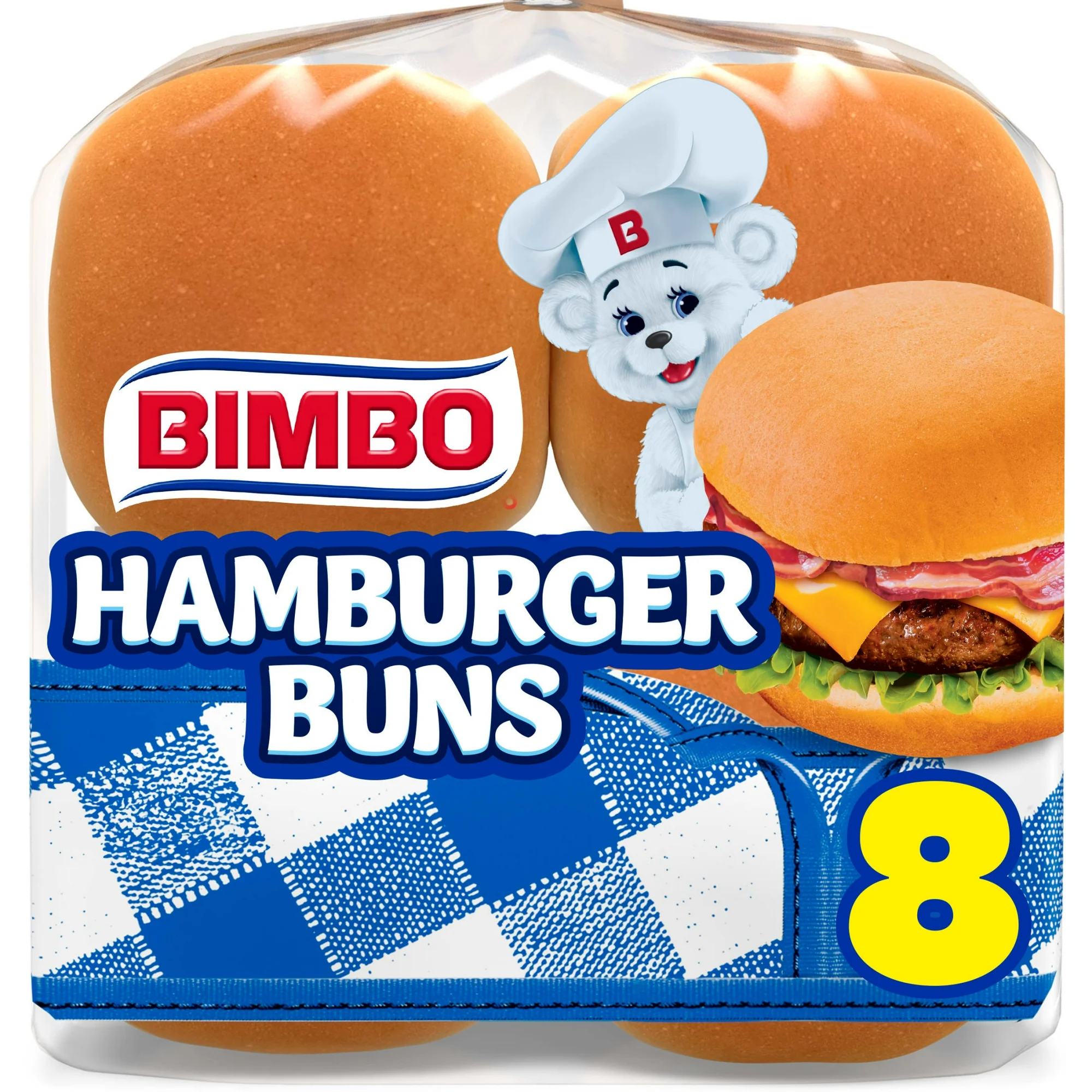 Bimbo Bimbollos Hamburger Bun 8 count 15 oz Bag
