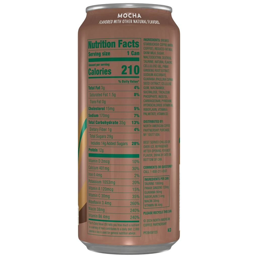 Starbucks Doubleshot Energy Mocha Coffee Energy Drink 15 oz