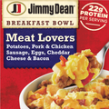 Jimmy Dean Meat Lovers Breakfast Bowl 7 oz (Frozen)