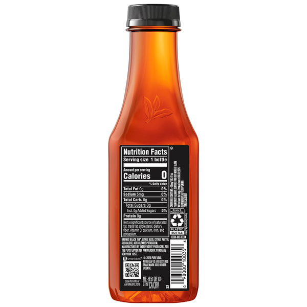 Pure Leaf Zero Sugar Real Brewed Tea Sweet Tea 18 Oz