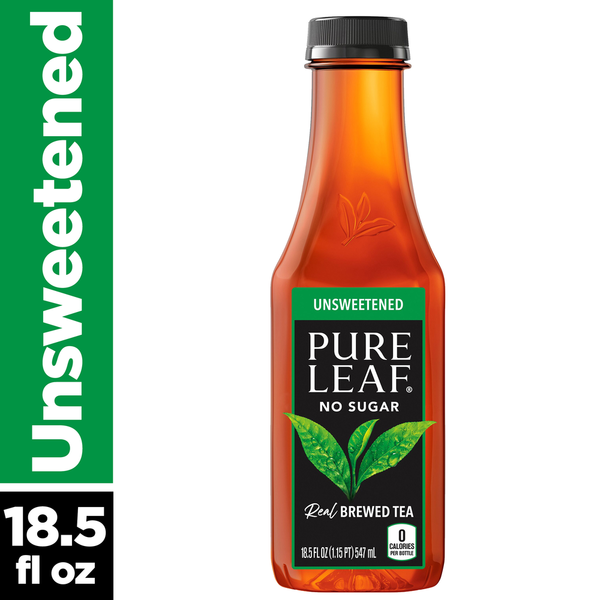 Pure Leaf Iced Tea, Unsweetened Black Tea 18 Oz